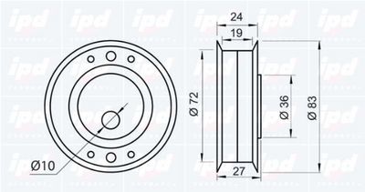 ROLA INTINZATOR CUREA DISTRIBUTIE IPD 140100 1