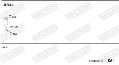ABGASANLAGE WALKER PEK100644A
