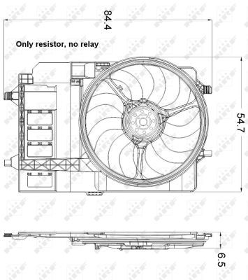 VENTILATOR RADIATOR NRF 47301 4