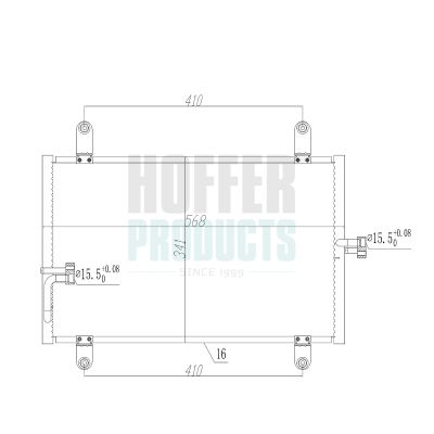 CONDENSATOR CLIMATIZARE HOFFER 991237