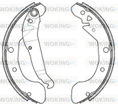 Комплект тормозных колодок WOKING Z4231.00 для DAEWOO REZZO