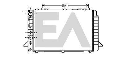 Радиатор, охлаждение двигателя EACLIMA 31R02027 для AUDI CABRIOLET