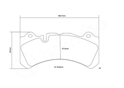 HOCHLEISTUNGS-BREMSBELAGSATZ BREMBO 07B31459 2