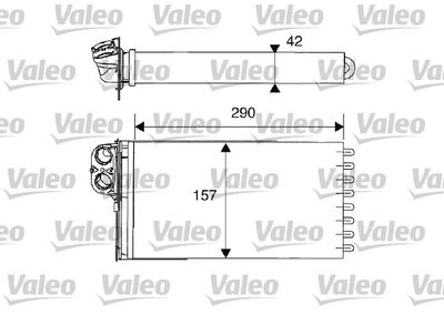 VALEO 812212 Радиатор печки  для PEUGEOT 607 (Пежо 607)