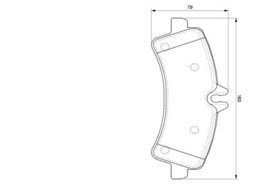 Brake Pad Set, disc brake 0 986 494 122