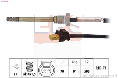 czujnik, temperatura spalin EPS 1.220.079