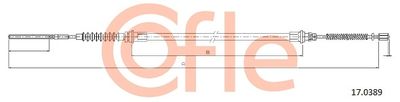 Тросик, cтояночный тормоз COFLE 17.0389 для AUTO UNION DKW