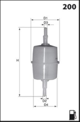 Топливный фильтр LUCAS FILTERS LFPF001 для FIAT 1100-1900
