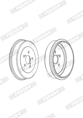 BREMSTROMMEL FERODO FDR329350 4