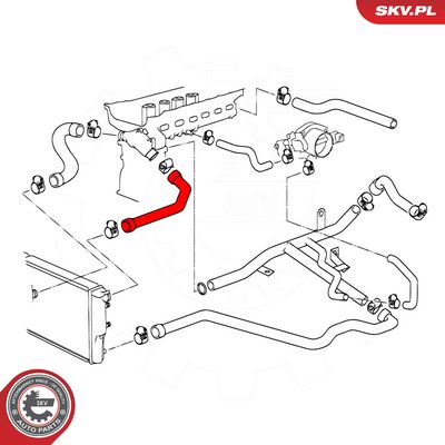 Hadica chladiča ESEN SKV 24SKV240