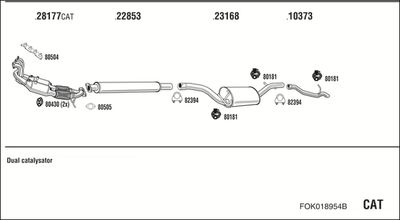 SISTEM DE ESAPAMENT WALKER FOK018954B