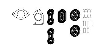 SET MONTARE SISTEM DE ESAPAMENT HJS 82358149