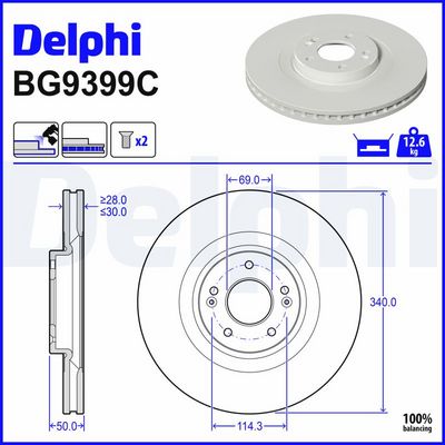 DISC FRANA DELPHI BG9399C