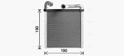 AVA QUALITY COOLING Kachelradiateur, interieurverwarming (VN6424)