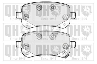 Комплект тормозных колодок, дисковый тормоз QUINTON HAZELL BP1706 для CHRYSLER GRAND VOYAGER