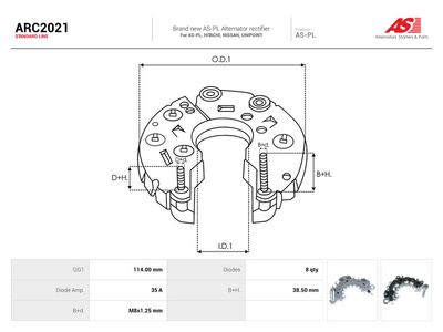 Usměrňovač, generátor AS-PL ARC2021