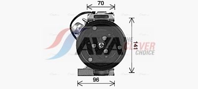 Compressor, airconditioning AVA QUALITY COOLING VOAK303