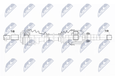 Wał napędowy NTY NPW-PE-019