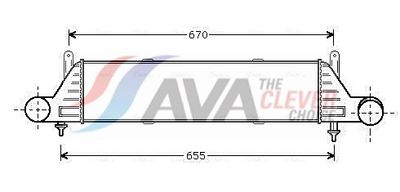 интеркулер (охладител за въздуха на турбината) AVA Clever Choice MSA4260