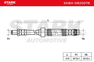 спирачен маркуч STARK SKBH-0820078