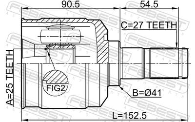 Joint Kit, drive shaft 1211-SANFE24