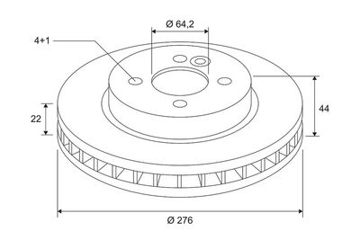 BREMSSCHEIBE VALEO 186762 3
