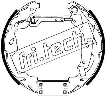 Комплект тормозных колодок fri.tech. 16488 для CITROËN C1