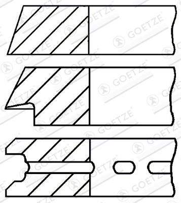 Komplet klipnih prstenova GOETZE ENGINE 08-990700-00