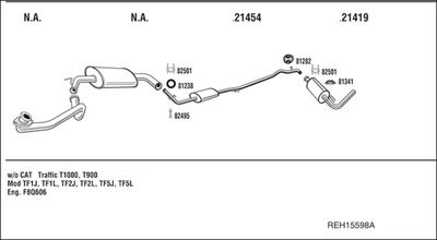 SISTEM DE ESAPAMENT WALKER REH15598A