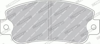 Remblokken set Voor , past: FIAT 131, 900 T/E, 900 T/E PULMINO, PANDA, REGATA, RITMO, UNO  LANCIA Y10  SEAT 131, IBIZA I, MALAGA, MARBELLA, RITMO, RONDA, TERRA 0.65-2.5D 01.78-06.06
