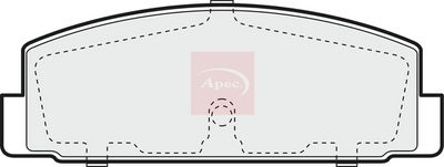 APEC Brake Pad Set, disc brake PAD1090