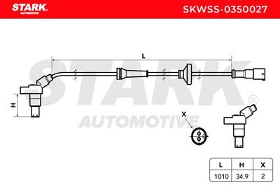 датчик, обороти на колелото STARK SKWSS-0350027
