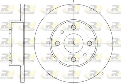 Тормозной диск ROADHOUSE 6111.00 для FIAT PREMIO
