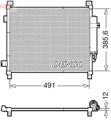 DENSO DCN46031 Радиатор кондиционера  для NISSAN NOTE (Ниссан Ноте)