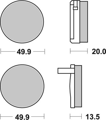 BREMBO Brake Pad Set, disc brake 07HO0229