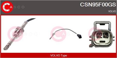 Čidlo, teplota výfukových plynů CASCO CSN95F00GS