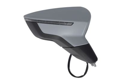 Zijspiegel Rechts (elektrisch, in reliëf, met verwarming, under-coated, met indicator) past: SEAT ARONA KJ, IBIZA V 6F 06.17-