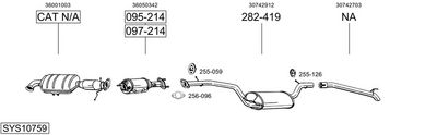 Изпускателна система BOSAL SYS10759