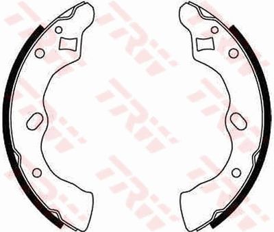Комплект тормозных колодок TRW GS8581 для MAZDA DEMIO