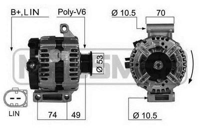 Генератор ERA 210429 для FORD S-MAX