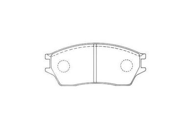 Комплект тормозных колодок, дисковый тормоз KAVO PARTS KBP-2060 для HONDA PRELUDE