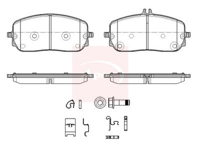 APEC Brake Pad Set, disc brake PAD2633