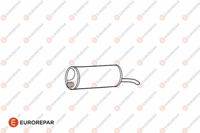 Глушитель выхлопных газов конечный EUROREPAR E12807G для CITROËN XM