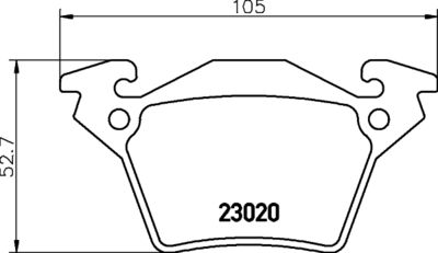 Brake Pad Set, disc brake 8DB 355 008-641