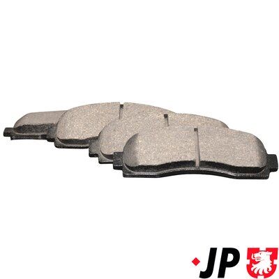 комплект спирачно феродо, дискови спирачки JP GROUP