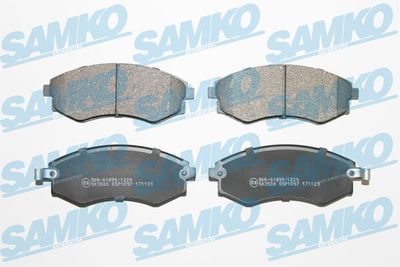 Комплект тормозных колодок, дисковый тормоз SAMKO 5SP1097 для HYUNDAI MATRIX