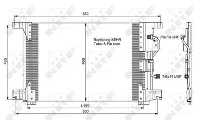 Kondensor, klimatanläggning NRF 35772