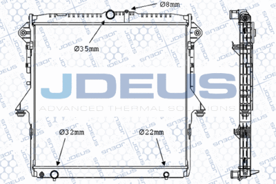 Радиатор, охлаждение двигателя JDEUS 012M62 для FORD RANGER