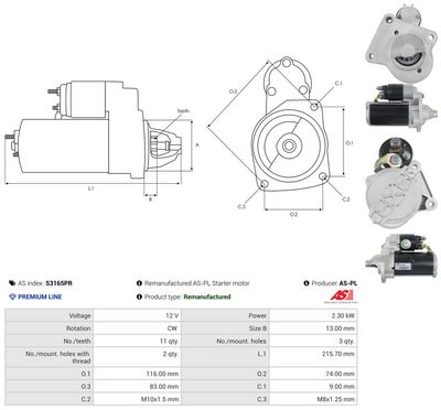 STARTER AS-PL S3165PR 4
