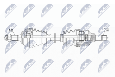 Wał napędowy NTY NPW-CT-115